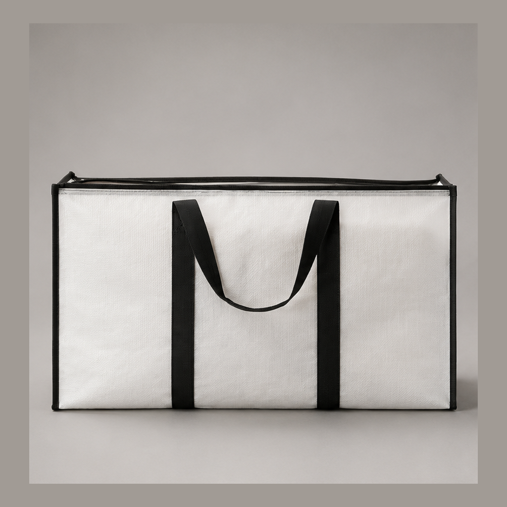 Large Canvas Storage Tote front