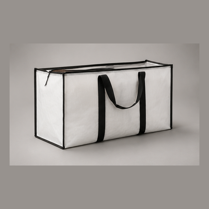 Large Canvas Storage Tote detail