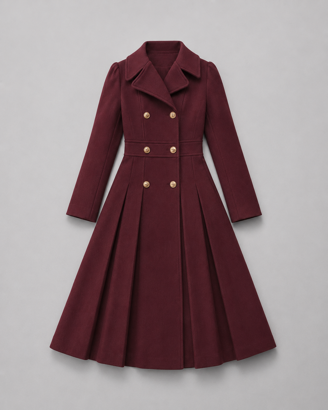 Double-Breasted Wool Coat front