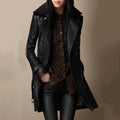 Women's Longline Padded Button-Front Trench Coat - view 1
