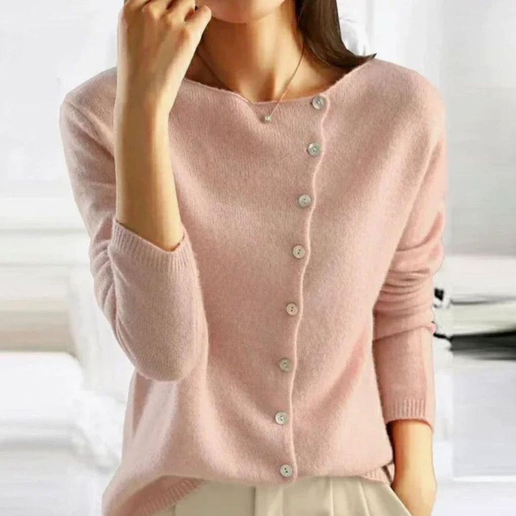 Women's Oversized Button-Front Cardigan in Pink - view 1