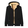 Women's Oversized Hooded Padded Zip-Up Jacket in Black - view 1